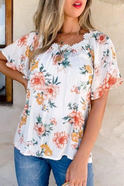 LOVE YOURSELF FLORAL TOP