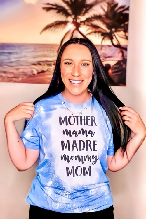 MOTHER MAMA TEE IN BLUE
