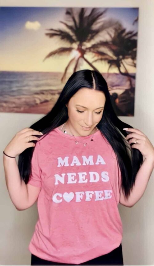 Mama needs coffee graphic tee