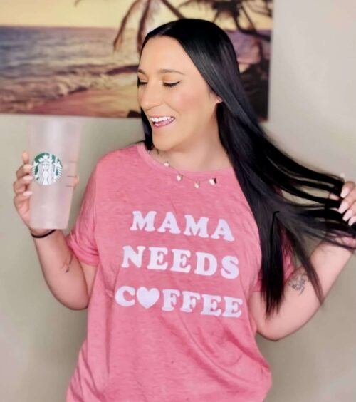Mama needs coffee graphic tee