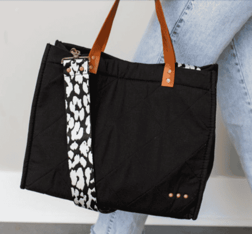 CARRIE CANVAS CROSSBODY TOTE