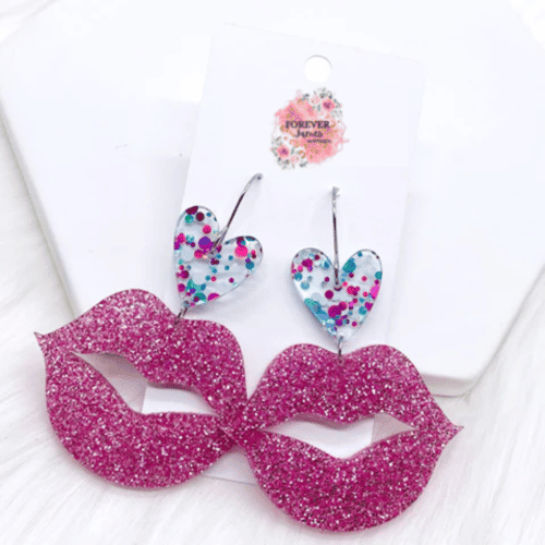 Smooches Valentine earrings